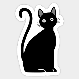 Black Cat Sticker